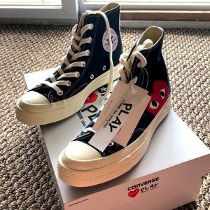 Comme des Garçons PLAY x Converse Chuck Taylor Hidden Heart High Top Sneakers